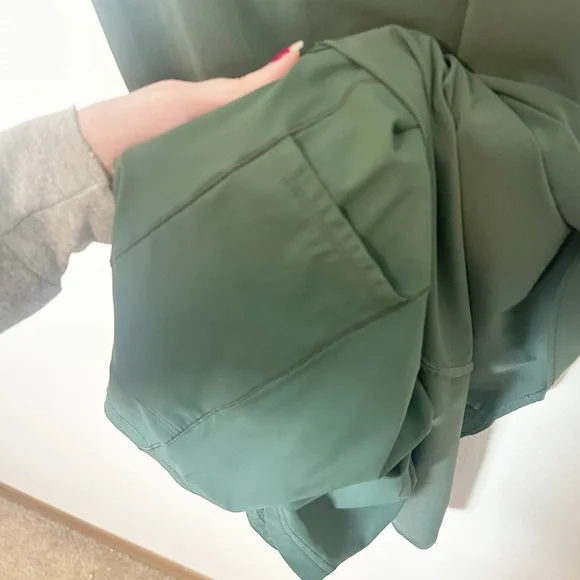 Outdoor Voices The Exercise Dress in Evergreen Olive Green Medium - Picture 4 of 7